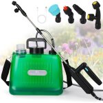 Pulverisateur de jardin 8l, pulverisateur �lectrique � batterie pression avec 4 buses r�glable, indicateur ...