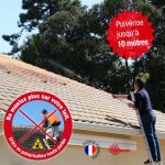 Pulv�risateur haute port�e 10m ? lance 60cm ? tuyau 4m ? 7 jets pour d�moussage toiture et fa�ades ? ...