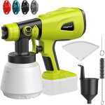 Pulv�risateur de peinture sans fil pour batterie ryobi 18v, pulv�risateur de peinture sans brosse 200w ...