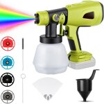 Pulv�risateur de peinture sans fil compatible avec la batterie ryobi 18v, pulv�risateur de peinture �lectrique ...