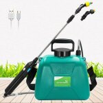 Pulv�risateur � piles de 1, 35 gallon / 5 litres, pulv�risateur �lectrique avec poign�e de chargement ...