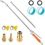 Pulv�risateur avec poign�e de verrouillage, rampe t�lescopique en acier inoxydable, buse r�glable de ...