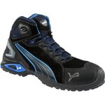 Puma safety shoes - bottes de s�curit� puma rio black mid taille 47 noir / bleu - 63. 225. 0 - 47