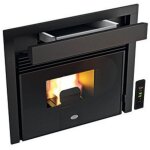 Punto fuoco ? insert chemin�e � pellets 7, 5 kw prezzemolo ? efficacit� 90, 5% ? r�servoir 8 kg ? dimensions ...