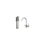 Doulton - purificateur d'eau ecofast sous - vier avec robinet mitigeur 3 voies inox brillant