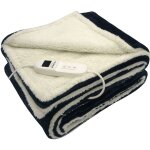 Purline - chauffe - lit �lectrique 160w effet peau de mouton vert et beige