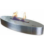 Purline - chemine de table  l'thanol en acier inoxydable