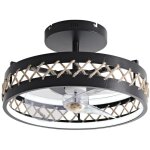 Purline - lampe led � ventilateur avec d�tails de finition en corde