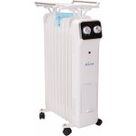 Purline - radiateur d'huile blanc avec rservoir d'humidification