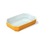 Plat a four rect 33x22 jaune colors - pyrex