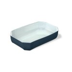 Plat a four rect 33x22 gris colors - pyrex