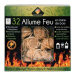 Allume feu 32 laine de bois 100% vgtal