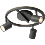 Back up - spot plafond, plafonnier - 3 lumière - ø 40. 5 cm - noir - moderne - éclairage intérieur - ... Back up - spot plafond, plafonnier - 3 lumière - ø 40. 5 cm - noir - moderne - éclairage intérieur - ...