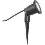 Qazqa basic - led spot sur piquet - 1 lumière - Ø 10 cm - noir - moderne - éclairage extérieur Qazqa basic - led spot sur piquet - 1 lumière - Ø 10 cm - noir - moderne - éclairage extérieur