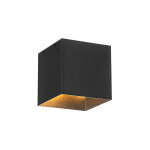 Qazqa charlotte - led applique murale avec capteur solaire solaire - 1 lumi�re - l 13 cm - noir - moderne ...