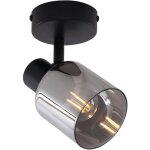 Qazqa - cilin - spot plafond, plafonnier - 1 lumière - ø 8 cm - noir - moderne - éclairage intérieur ... Qazqa - cilin - spot plafond, plafonnier - 1 lumière - ø 8 cm - noir - moderne - éclairage intérieur ...