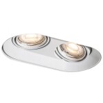 Qazqa - dept - spot encastrable - 2 lumière - l 27 cm - blanc - moderne - éclairage intérieur - salon ... Qazqa - dept - spot encastrable - 2 lumière - l 27 cm - blanc - moderne - éclairage intérieur - salon ...