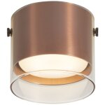 Drain - spot plafond, plafonnier - 1 lumière - ø 9 cm - bronze - moderne - éclairage intérieur - salon ... Drain - spot plafond, plafonnier - 1 lumière - ø 9 cm - bronze - moderne - éclairage intérieur - salon ...
