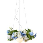 Qazqa - flower power - plafonnier - 1 lumire -  55 cm - bleu - bohme - clairage intrieur - salon ...