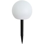 Ludger - led spot sur piquet solaire - 1 lumière - ø 20 cm - blanc - moderne - éclairage extérieur - ... Ludger - led spot sur piquet solaire - 1 lumière - ø 20 cm - blanc - moderne - éclairage extérieur - ...