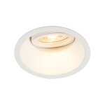 Qazqa ? spot encastrable blanc moderne � 88 mm ? 1 lumi�re gu10 50w ? orientable pour �clairage int�rieur ...
