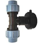 Qersta - adaptateur de r�servoir ibc s60x6 pour r�servoir d'eau ibc 25 mm