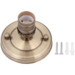 Support de lampe e26 / e27, socle de lampe de plafond  douille rtro support de lampe suspendu adaptateur ...