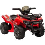 Quad �lectrique enfant 6v, voiture tout - terrain pour 18 - 36 mois, vitesse max 2 km / h, couleur rouge ...