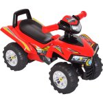 Quad �lectrique enfant, voiture � p�dales avec klaxon, musique et lumi�res, 60x38x42 cm, rouge pp