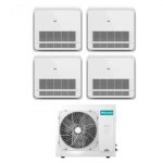 Hisense - quadri split console 12 + 12 + 12 climatiseur avec 4amw105u4raa r - 32 wi - fi en option avec ...