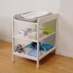 Le quai des affaires - meuble  langer ludo / blanc / 55x75x90 cm