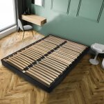 Le quai des affaires - sommier sur pied somkit 160x200 / noir / 198x159x29cm