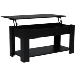 Le quai des affaires - table basse plateau relevable utah 100x50cm / noir / 104x49x50 cm