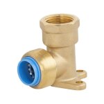 Tout push - quick plomberie applique murale femelle 15 x 21 mm diam. 16mm laiton