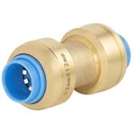 Quick plomberie raccord droit egal diam. 14 mm laiton