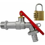 Vanne d'arrt + cadenas 15 x 21 mm 20 x 27 mm - quick plomberie