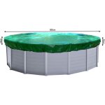 Quick - star - couverture de piscine d'hiver ronde 200g / m� pour piscine de taille 550 - 600 cm dimension ...