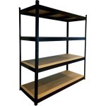 Quick star - schwerlast lagerregal 150x60x180cm 4 b�den standregal f�r garage werkstatt haushalt keller ...