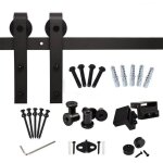 Quincaillerie kit de rail pour porte coulissante - hardware ensemble industriel pour porte suspendue ...