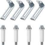 Quincaillerie pour portes pliantes, kit de pivot inf�rieur pour 4 portes et support de pivot, pi�ces ...