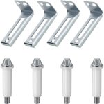 Quincaillerie pour portes pliantes, kit de pivot inf�rieur pour 4 portes et support de pivot, pi�ces ...