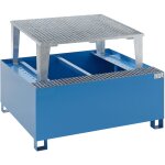 Quipo - eurokraft basic, cuve de rétention en acier pour cubitainers Quipo - eurokraft basic, cuve de rétention en acier pour cubitainers