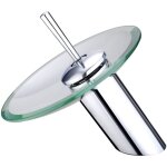 Robinet mitigeur pour lavabo de bain monocommande cascade verre chromé 812 - 11 Robinet mitigeur pour lavabo de bain monocommande cascade verre chromé 812 - 11