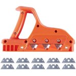 Rabot chanfreineur abs plaque pl�tre et bois lame inox r�glable