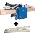 Scheppach - rabot degauchisseuse 254mm hms1080 + jeu de 2 pieces fers de rechange