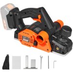 Mophorn - raboteuse lectrique sans fil - idale pour le travail du boisla raboteuse de 3 - 1 / 4' de ...