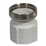 Raccord abs blanc avec bague en laiton dimensions : 1  x 40