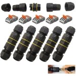 Raccord electrique etanche, ip68 connecteur etanche, boite de derivation etanche exterieur 3 voies, pour ...