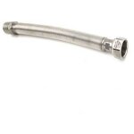 Raccord flexible en acier inoxydable pour eau mf dimensions : 300 / 600 mm 20 - 3 / 4x3 / 4
