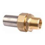 Raccord � jonction sph�ro - conique - 3 pi�ces - m�le - sp�cial gaz naturel - � souder sur acier